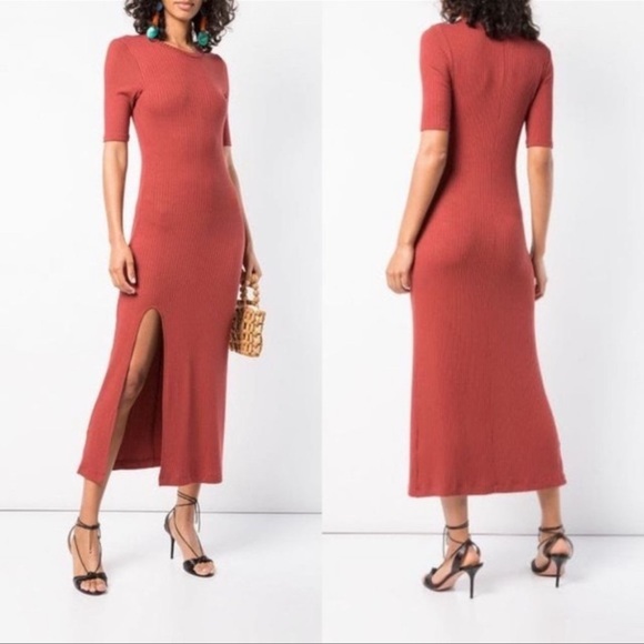 Reformation Dresses & Skirts - Reformation Olympia Ribbed Midi Dress - Size XS
